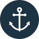 Image of Ironside Insurance Group's anchor logo in a blue circle